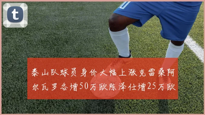 泰山队球员身价大幅上涨克雷桑阿尔瓦罗各增50万欧陈泽仕增25万欧